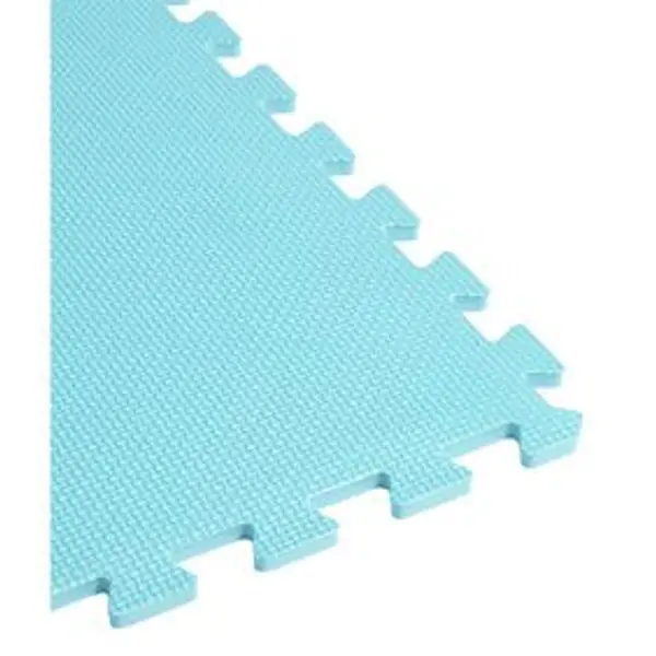 Dalle de protection piscine et spa mousse bleu turquoise 50x50cm x9