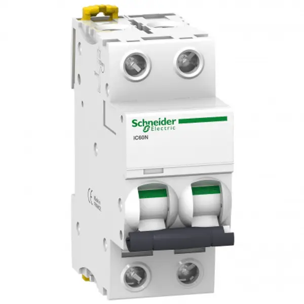A9F74220 - Disjoncteur bipolaire 2P 20A Courbe C - 2 modules - 10kA - Schneider Electric Acti9 iC60N