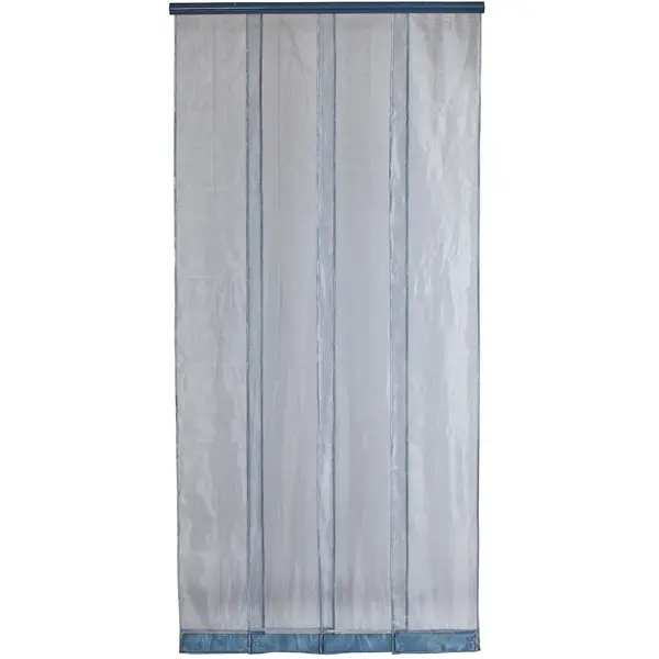 Moustiquaire de porte rideau - Mosquito - 100 x 220 cm - polyester gris 4 bandes - Jardiline