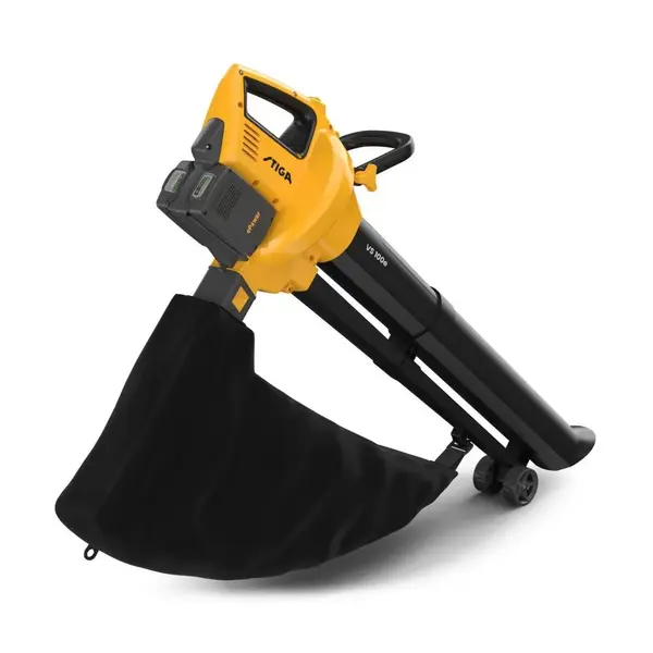 Souffleur aspirateur broyeur à batterie - VS 100e Kit - moteur 600 W - vitesse de l’air 55 m/s - sac collecteur 45 L - Stiga