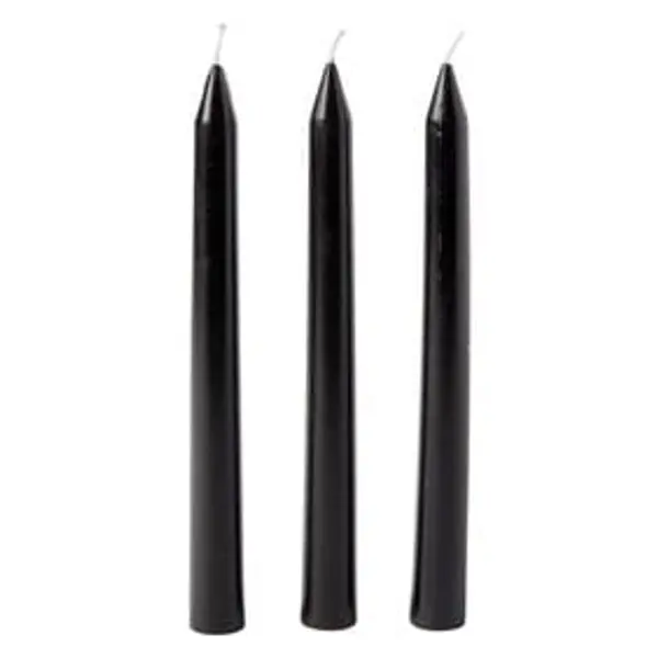 Bougie bâton Spirit Halloween noir x3