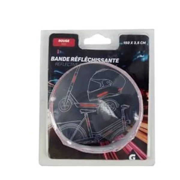Bande réfléchissante adhésive rouge 1,5m