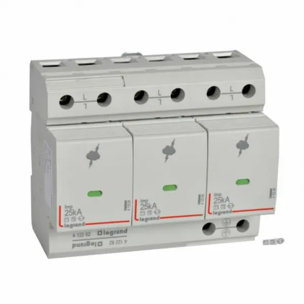 412282 Legrand - Parafoudre triphasé + neutre de type 1 - 50kA - report de signalisation