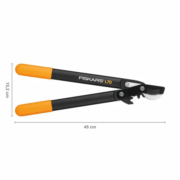 Coupe-branches PowerGear L70 S à crémaillère et à lame franche 46cm - FISKARS