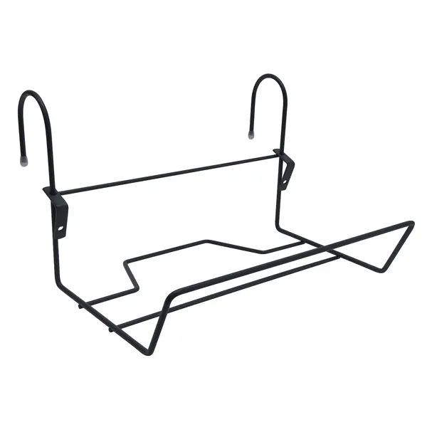 Support jardinière Essentis noir 35 x 18 x 23 cm - acier époxy - fer rond - Louis Moulin
