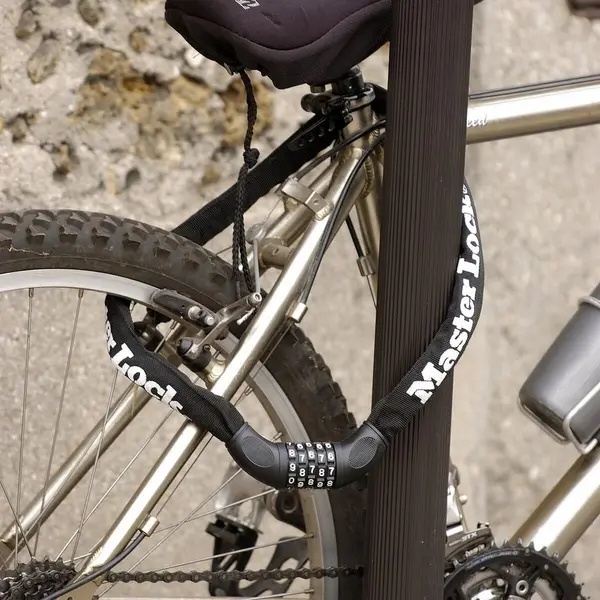 Chaine à code avec combinaison, MASTER LOCK, noir - MASTER LOCK
