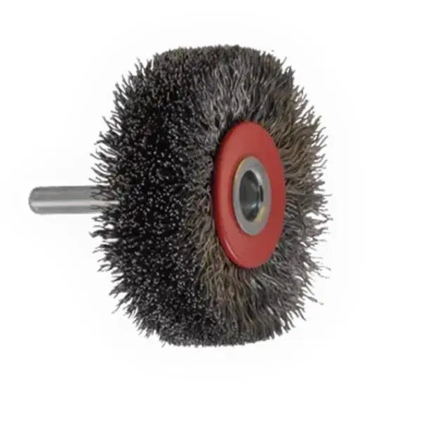 Brosse Circ. Tige De 6 Mm D70 Mm Ép.18 Mm Acier Ondulé 0,30Mm Osborn