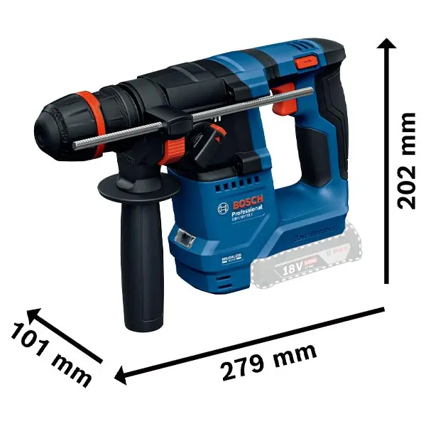 Perforateur Sans-Fil GBH 18V-18 X 2Ah L-Boxx Bosch