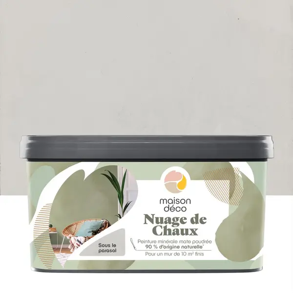 Peinture a effet, Nuage de chaux MAISON DECO, parasol, extramat, 2 l - MAISON DECO