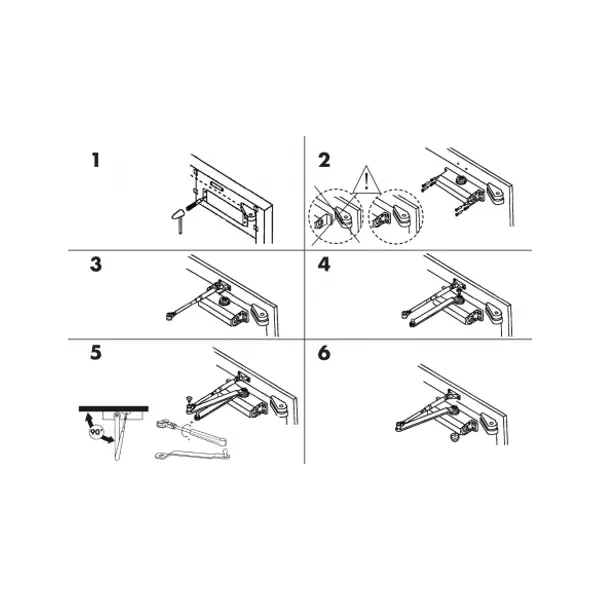 Ferme-porte automatique hydraulique force 3, noir - THIRARD