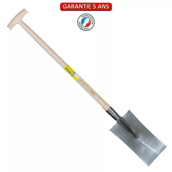 Louchet Nord de 30 cm - manche béquille fraisée 95 cm - PERRIN