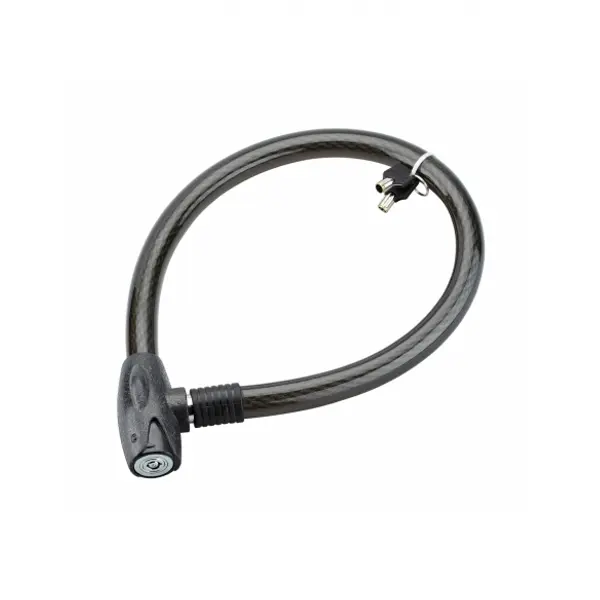 Antivol à clé Scorp, câble acier, vélo, 25mmx0.85m, 2 clés, noir - THIRARD