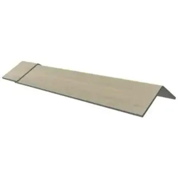 Faîtière angulaire à bords plats fibres-ciment - Edilfibro - 120 x 30 cm - 136° - teinte naturelle