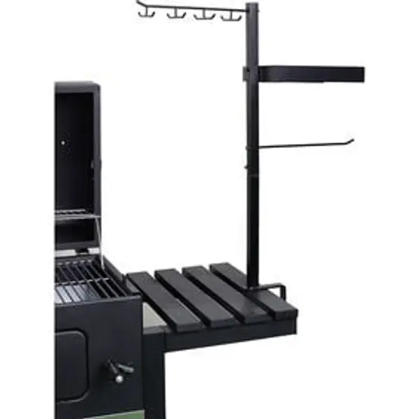 Tablette adaptable barbecue métal noir