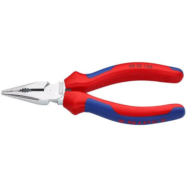 Pince universelle multifonctions à bec demi-rond - Sur carte - KNIPEX