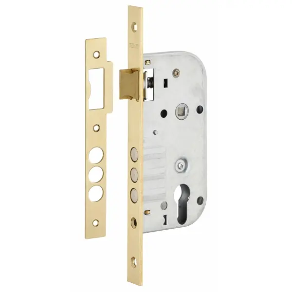 Boitier de serrure encastrable à cylindre pour porte d'entrée, axe 45mm, bouts carrés - THIRARD