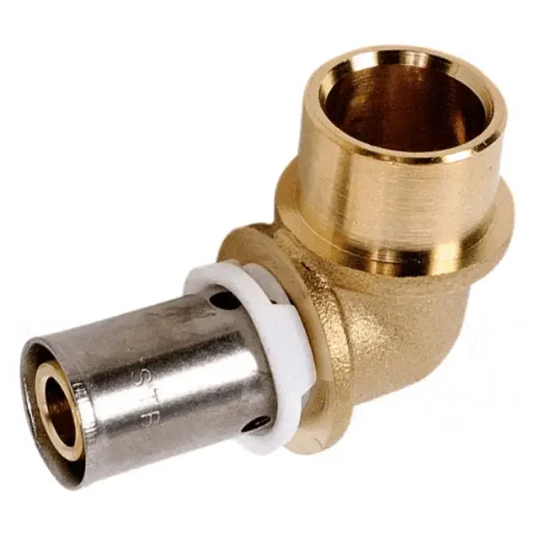 Coude PER à sertir adaptateur cuivre/PER