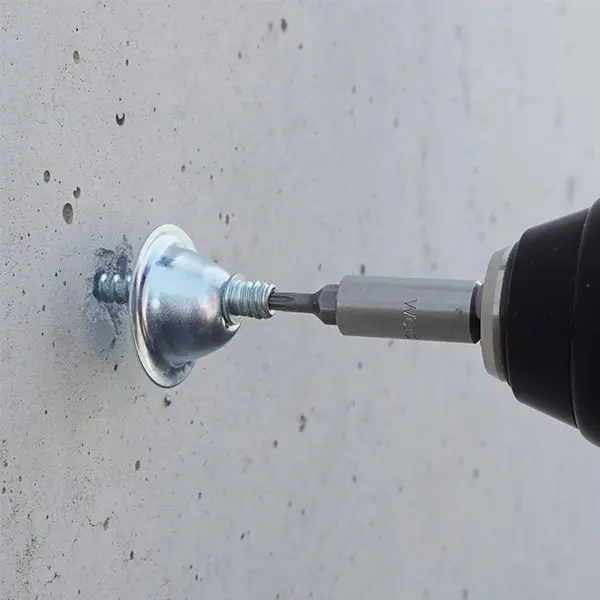 Patte a Vis Directe Béton 55mm ZG Blanc boite de 100 ING Fixations
