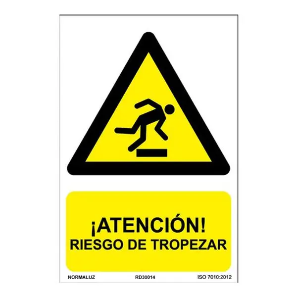 Señal Peligro Riesgo Tropezar 210X300Mm