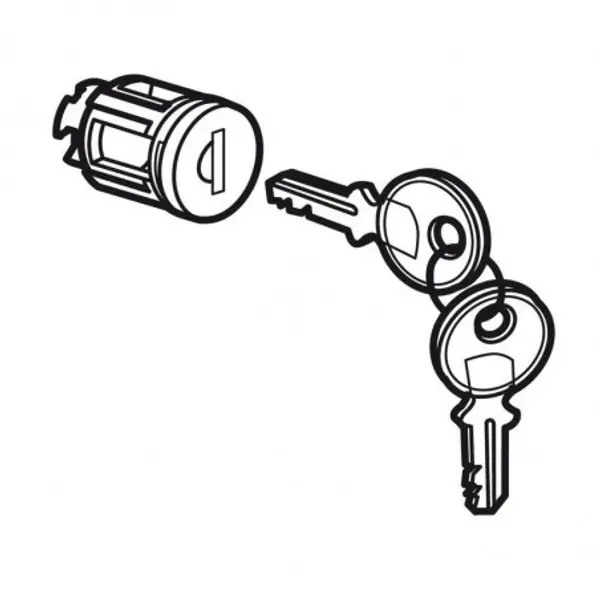020291 Legrand - Barillet à clé type 405 pour porte métal ou vitrée XL3 160, XL3 400 et XL3 800