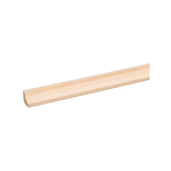 Moulure corniche en pin 270 x 1,6 x 1,6 cm
