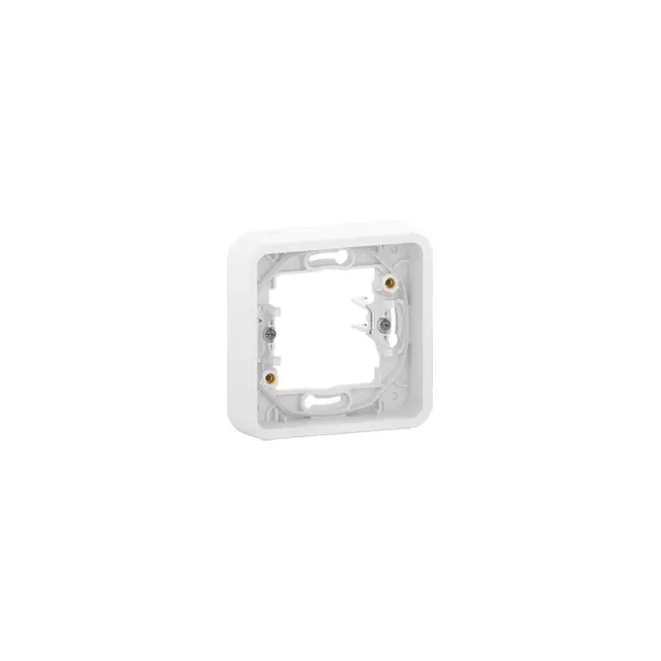 Mureva Styl - Cadre 1 poste à griffes - encastré - IP55 - IK08 - blanc - MUR39108
