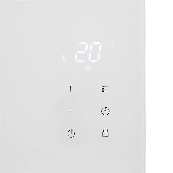 Radiateur à panneau de verre intelligent 1500 W - Wi-Fi - 2 niveaux de chauffe et IP24 - Princess