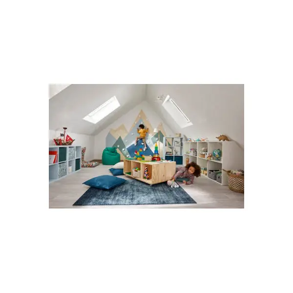 Kit dressing blanc sous pentes "Dom"- H. 67/90 x L. 120 x P. 48 cm