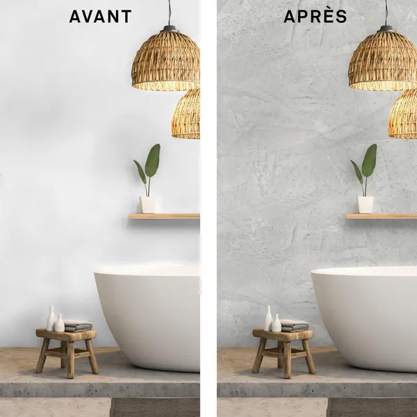 Enduit décoratif Tadelakt MAISON DECO, gris marbre, 5l - MAISON DECO