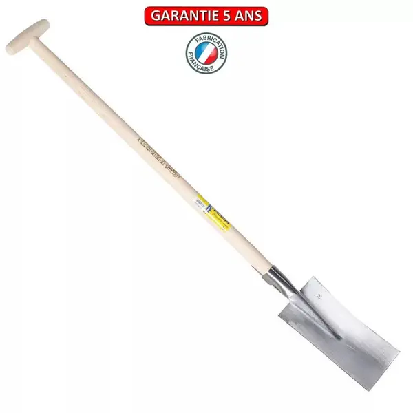 Louchet Nord de 30 cm - manche béquille tournée 91 cm - PERRIN