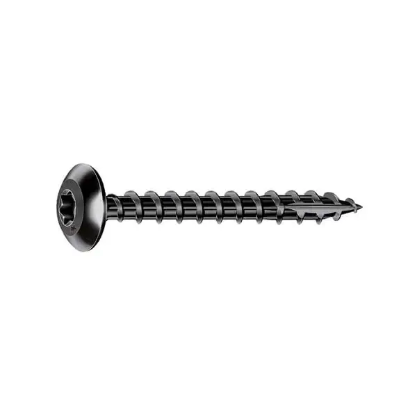 ROCKET Vis penture tête cylindrique TX filetage total acier noir