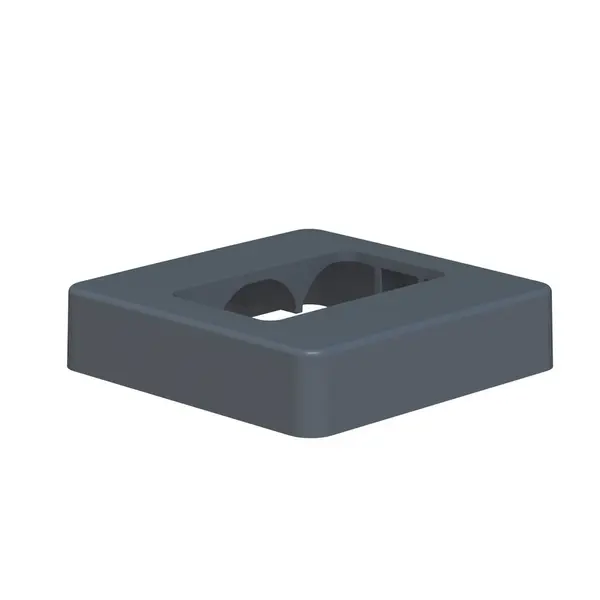 Cache platine pour cloture Klos up! gris zinc - KLOS UP