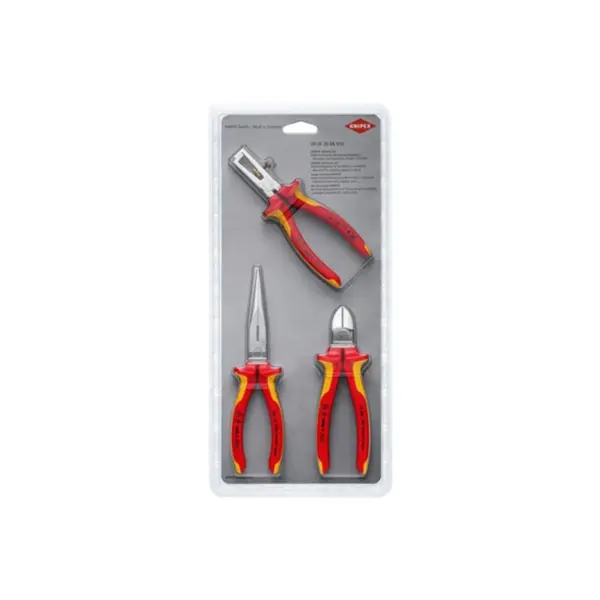 Jeu de 3 pinces isolées 1000V Knipex