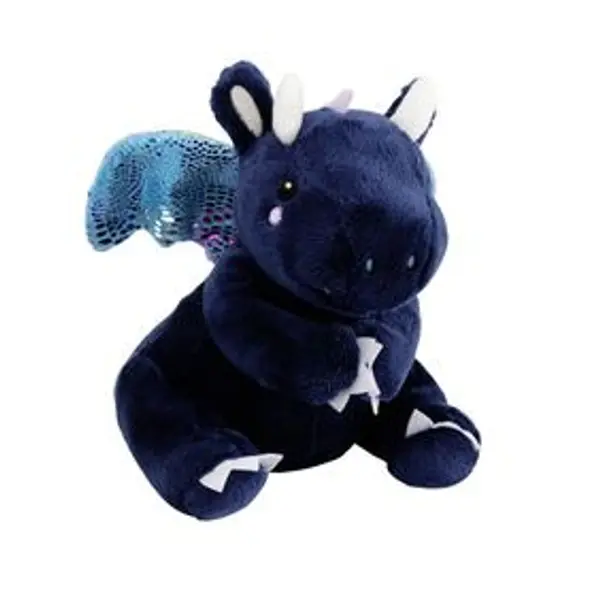 Peluche dragon polyester 19x15cm (3 modèles)