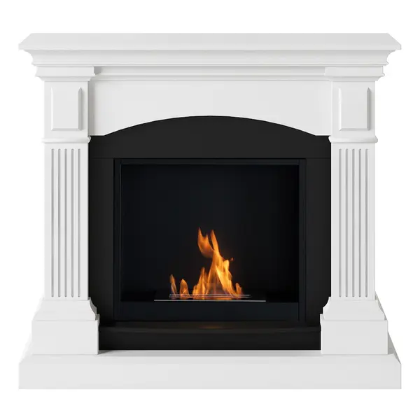 Cheminée bioéthanol - FreeFlame MAGNA - flamme réelle sans conduit - blanche - TAGU
