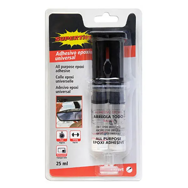 Colle époxy universelle en seringue 25 ml - SUPERTITE