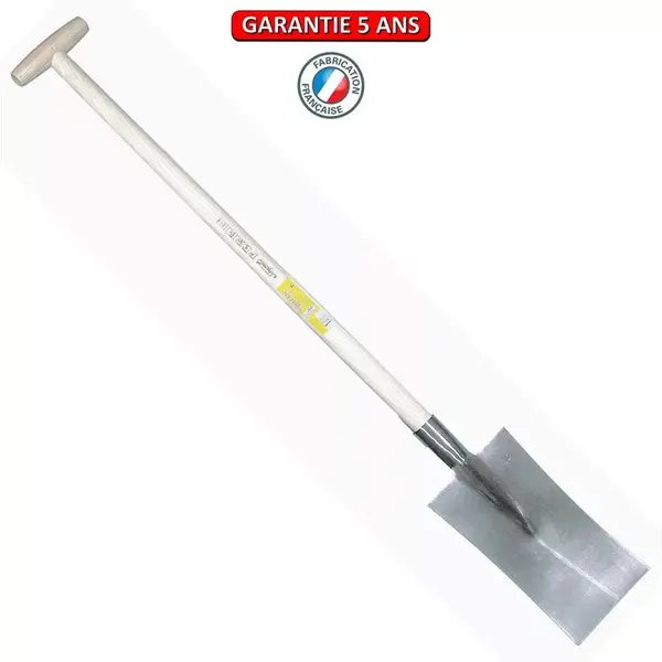 Louchet maçon de 30 cm - manche béquille tournée 80 cm - PERRIN