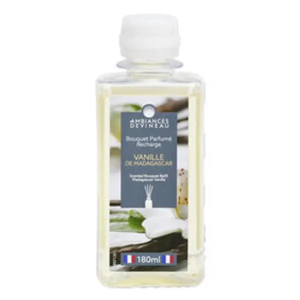 Recharge bouquet parfumé Ambiances Devineau vanille de Madagascar 180ml
