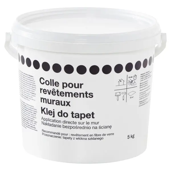 Colle blanche prête à l'emploi pour revêtement muraux - 5 kg