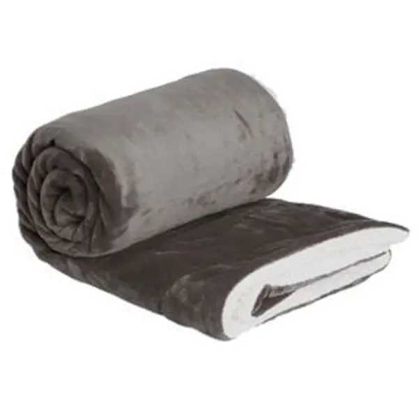 Plaid pilou pilou 127x152cm gris foncé
