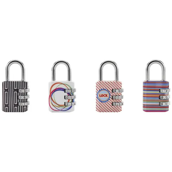 Cadenas À Combinaison Programmable Largeur 30 Mm , Motifs Imprimés - MASTER LOCK