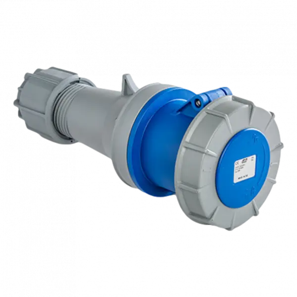 Fiche femelle 63A monophasé 220V - 63A 2P+T - Étanche IP67 - IDE