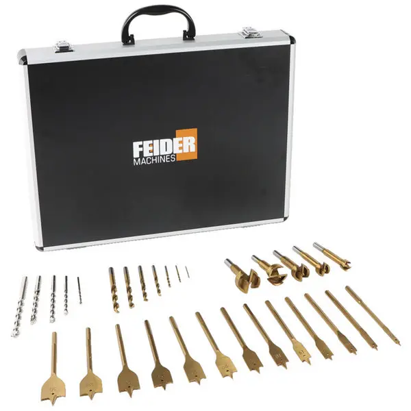 Coffret de 30 pièces pour le perçage du bois et du métal