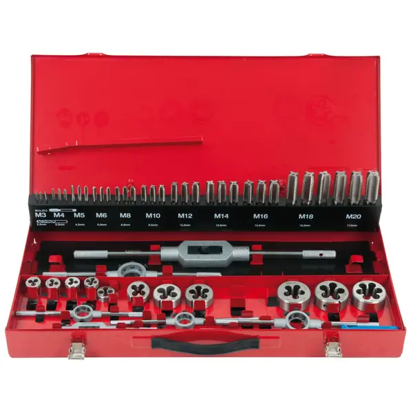 Coffret de jeux de tarauds et filières - 54 pcs