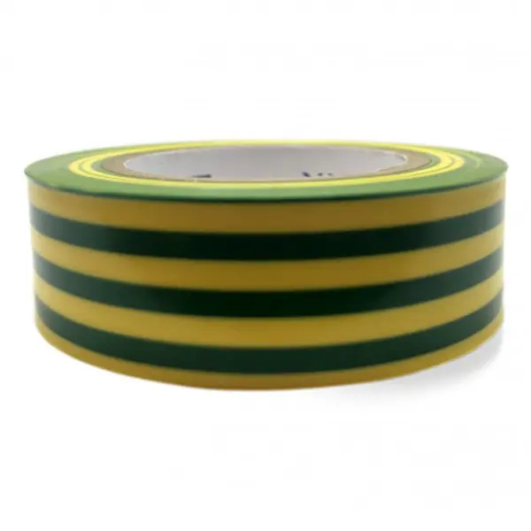 Scotch électrique Vert jaune 10m x 19mm - Ruban adhésif isolant