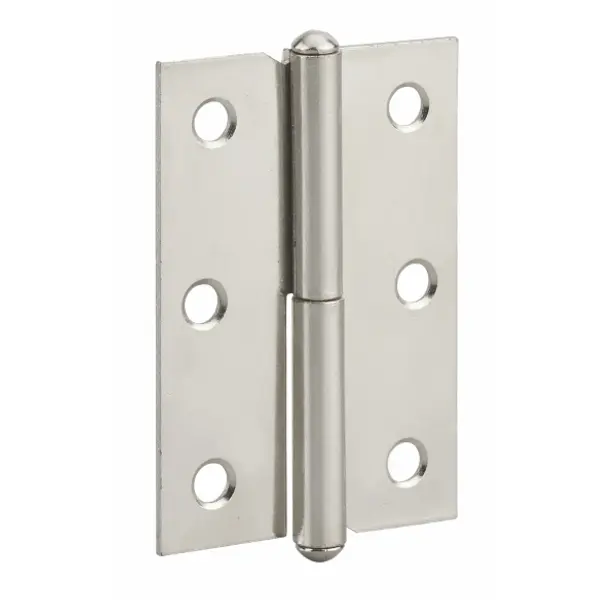 Paumelle de porte de meuble / porte légère, 60x40mm, acier, droite - THIRARD