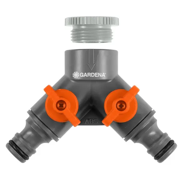 Sélecteur d'arrosage en Y sur robinet 2 circuits filetage 33,3 mm - GARDENA