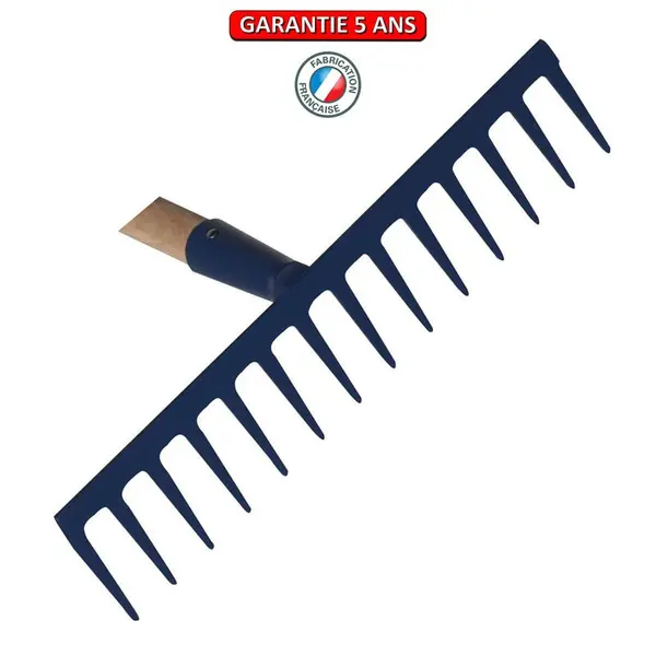 Râteau trempé 16 dents douille decalée soudé sans manche - PERRIN