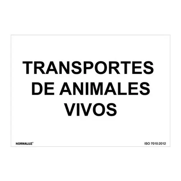 Señal Transp. Animales Vivos 210X300Mm