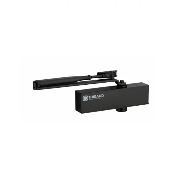 Ferme-porte automatique hydraulique Design force 2 à 4, noir - THIRARD